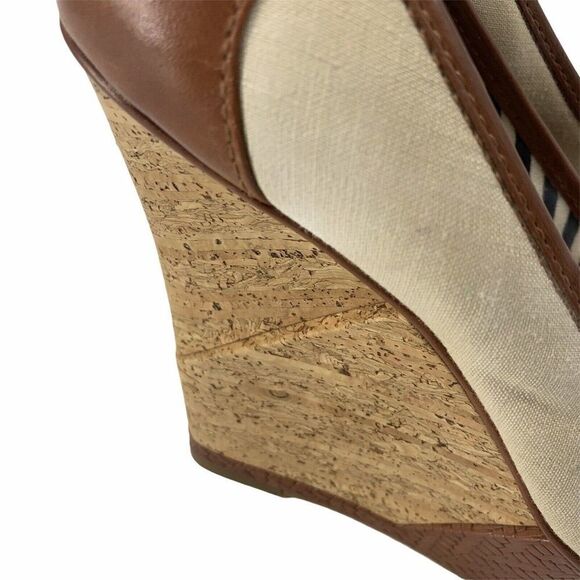 Gianni Bini Nautical Wedge Heels Cork Rope 8.5 - Picture 2 of 9